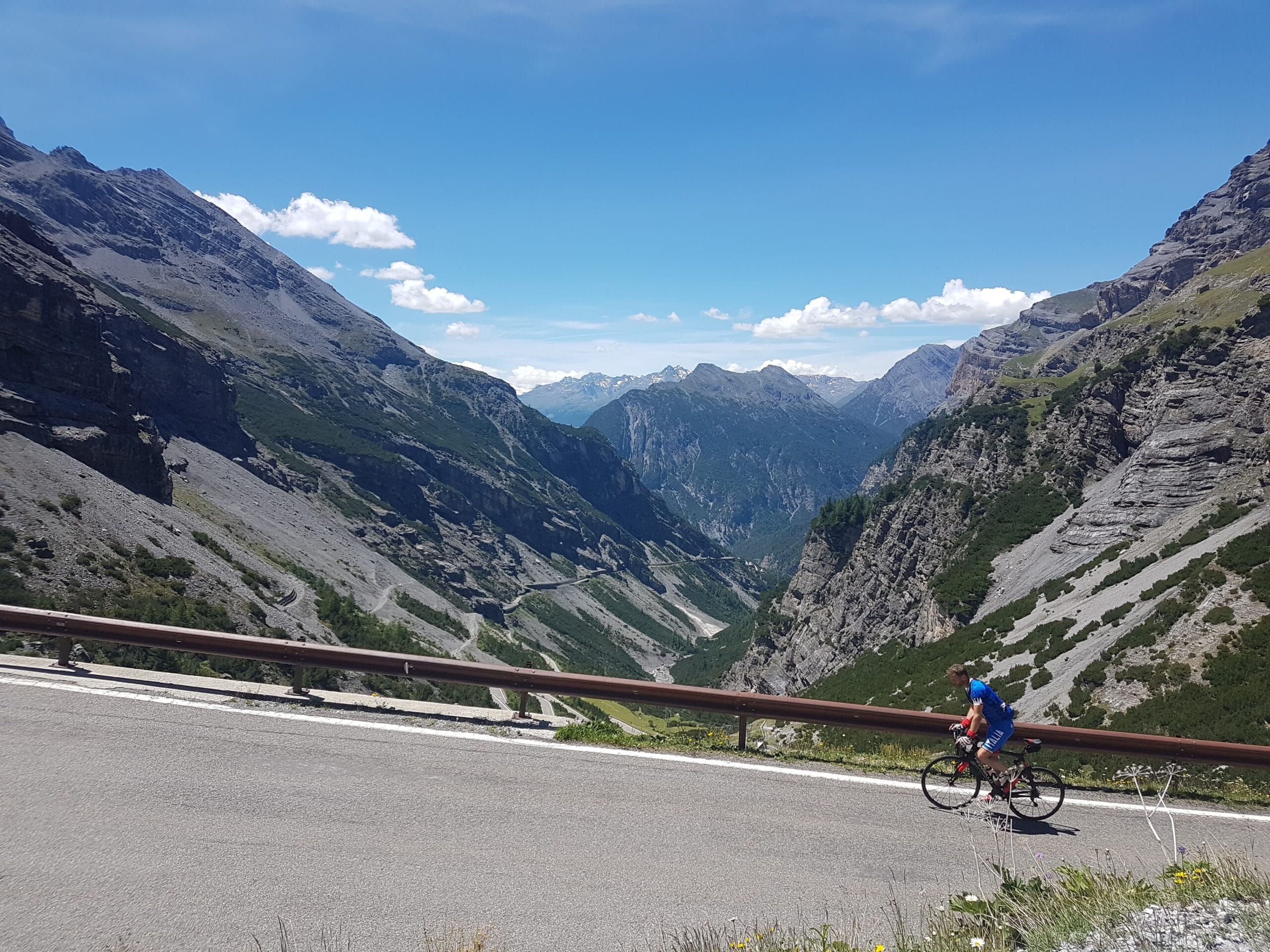 Halfway up The Stelvio